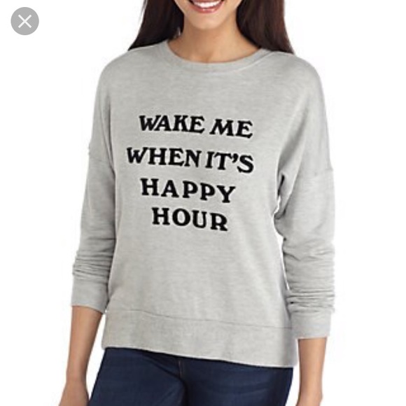 Daydreamer Tops - Daydreamer LA wake me when it’s happy hour shirt